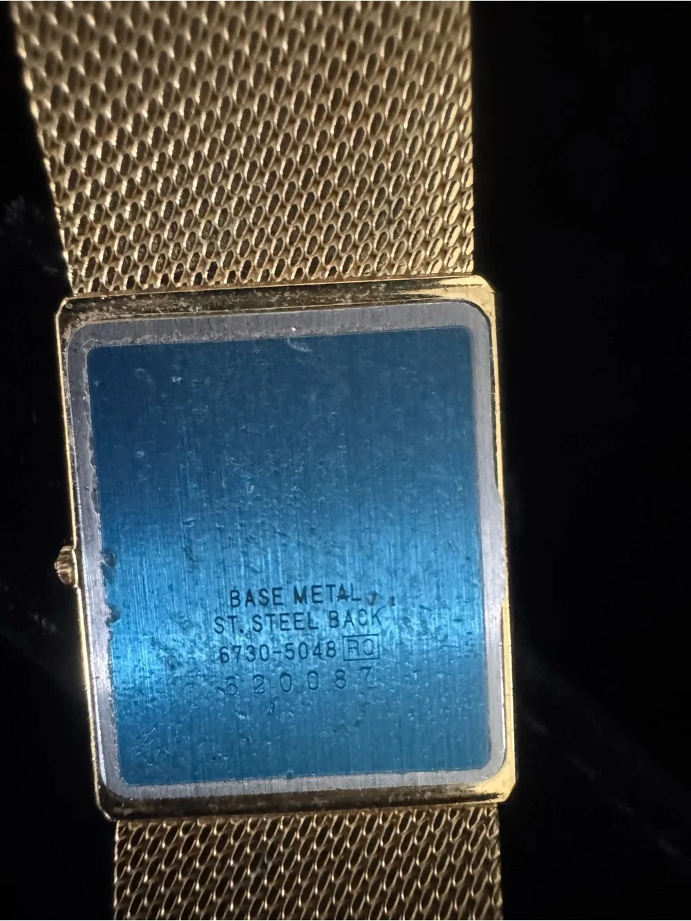 Seiko Lassale Rectangular Gold Tone Quartz Watch